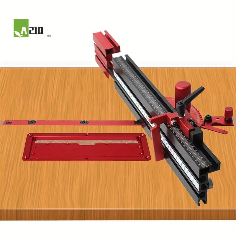

A21Q -75 Type Telescoping Aluminum Profile Router Fence T-Track Table Saw Fence Woodworking T-Slot Miter Track Fence
