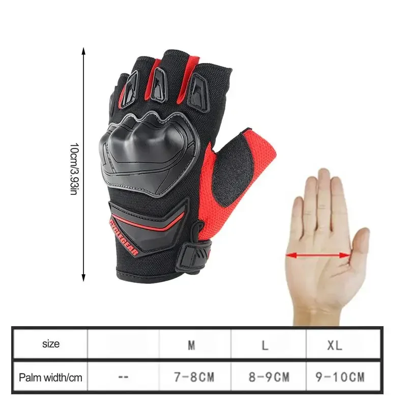 

Motorbike Fingerless Bike Gloves For Men Racing Motorcycle Outdoor Work Sports Half Finger Motocross Cycling Riding Gloves Women