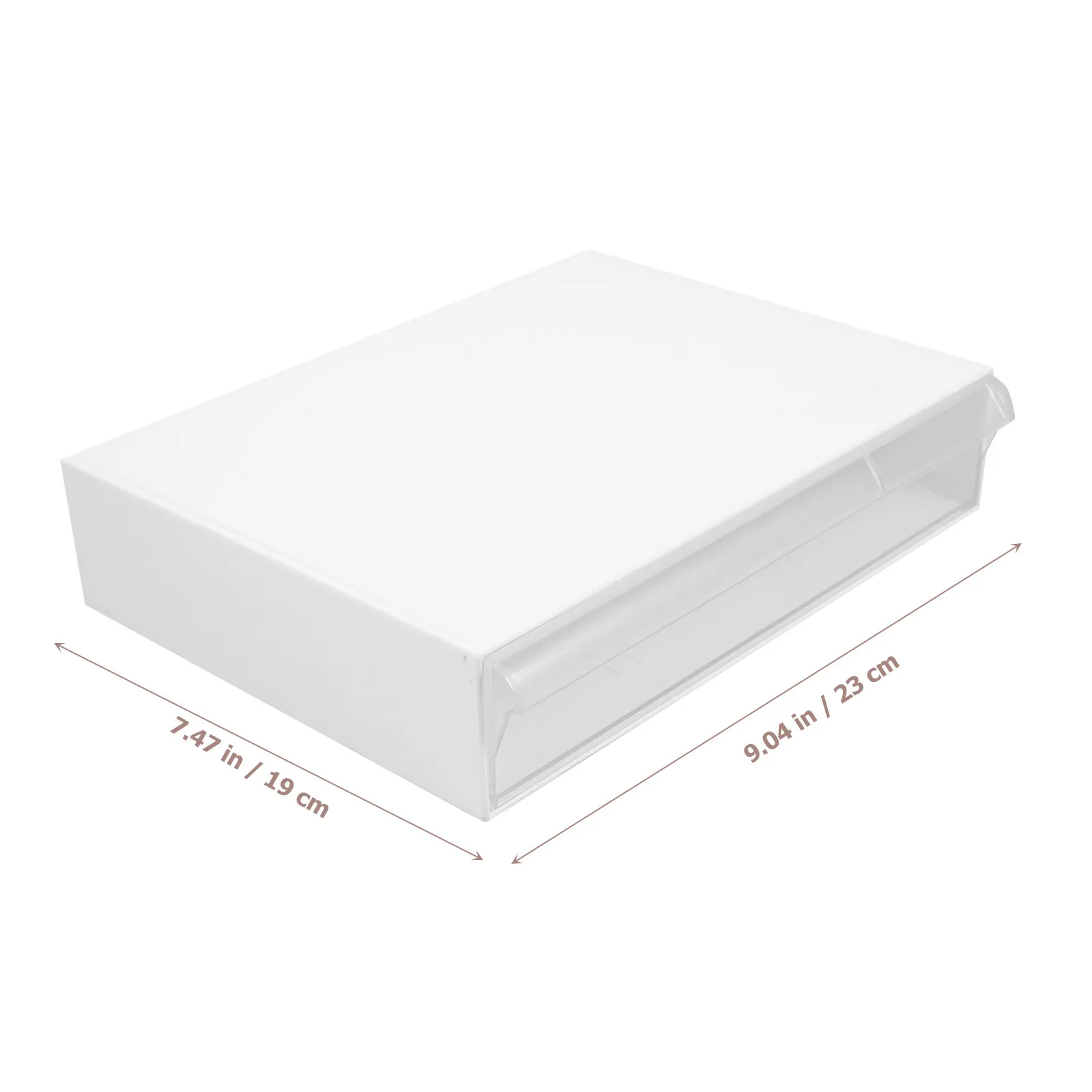 Under Desk Organizer Nail-Free Transparent Plastic Drawer Multi-Use Hidden Desk Storage Box Desktop Organizer for Home Office