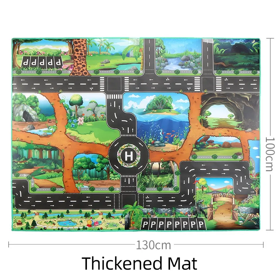 Boys Girls Playmat Children Play Toys Baby Educational Portable Mat Family Picnic Waterproof Rugs Thickened Carpet 100x130cm