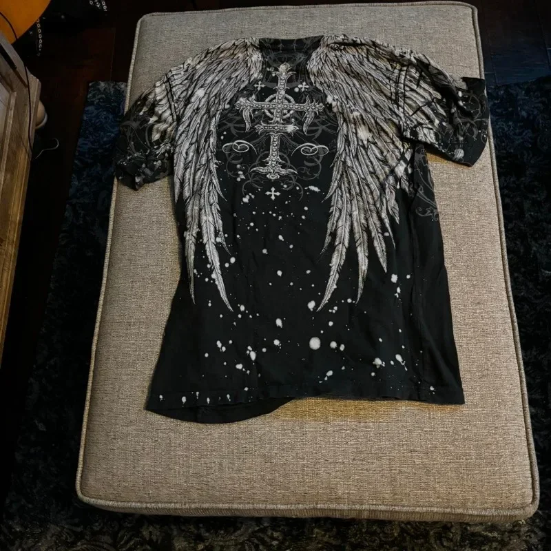 Saint Scream Remera Leiden übergroße Grafik T-Shirt Rock Y2k Mode Saint Scream Harley Mma Jiu Jitsu personal isierte T-Shirt