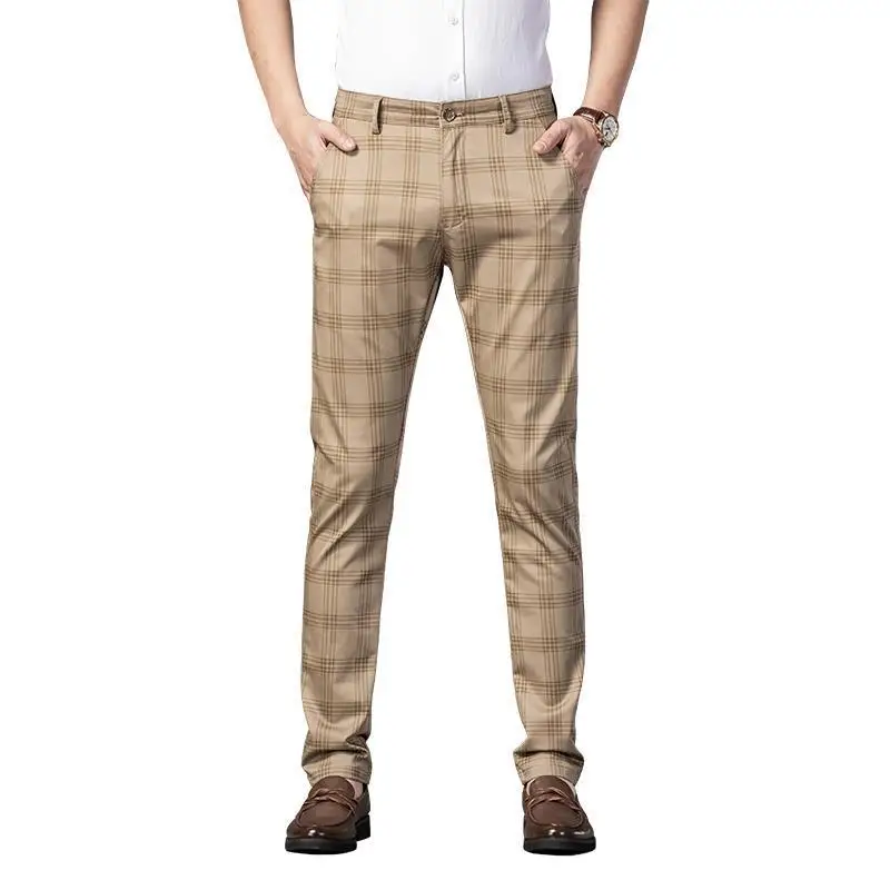 

2025 New Style Men's Casual Pants Men's Bullet Force Slim-Fitting Business Straight Pants Young Fashion Trendy Men