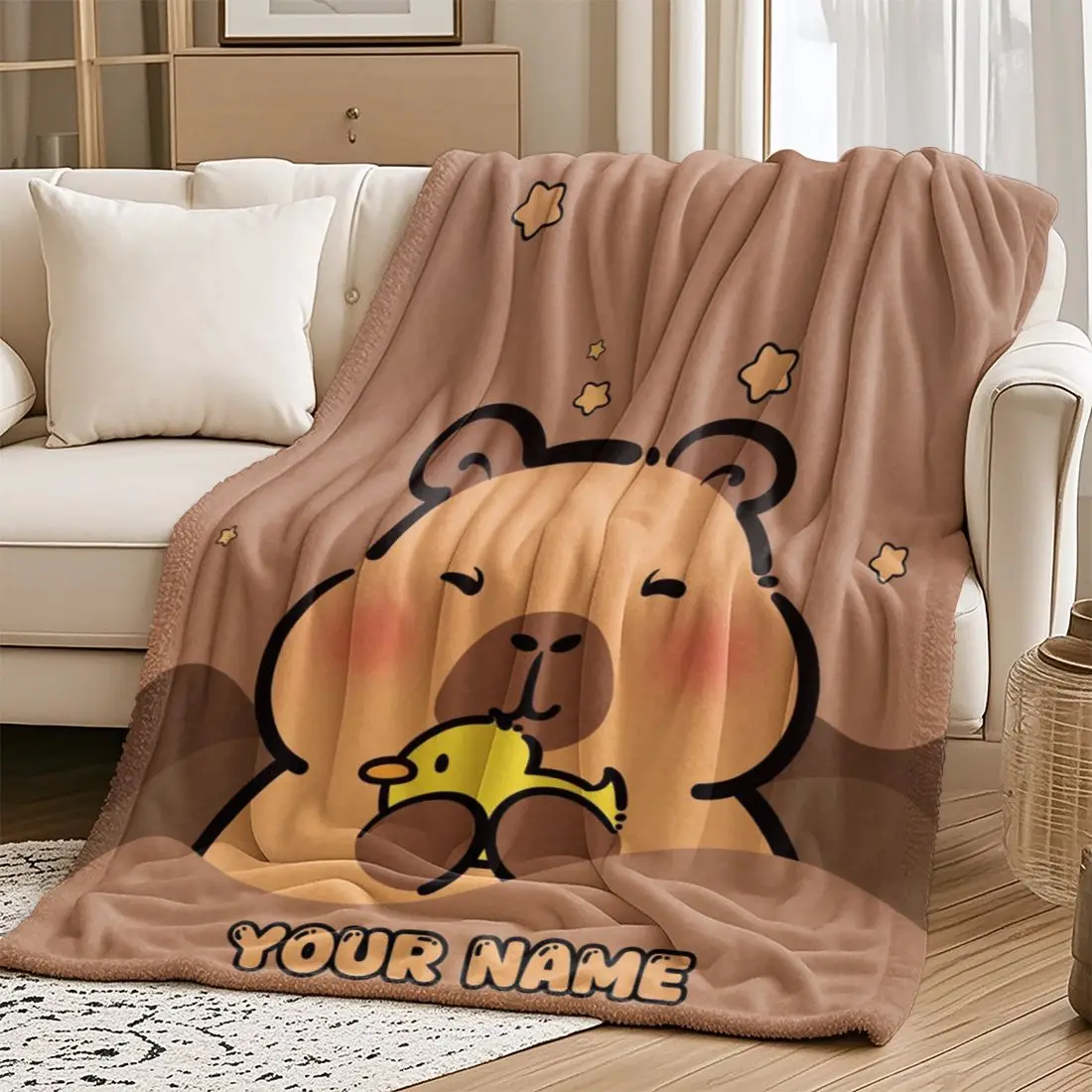 1 Piece Custom name Personalized Flannel Blanket - Ideal Gift for Christmas, Halloween, Birthdays, and Anniversaries, Soft, War