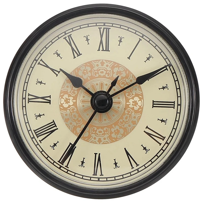 AA21-70Mm クォーツ時計インサート、ラウンドクォーツムーブメントミニチュア時計ミニローマ数字時計フィット 61 ミリメートル/3.1 インチ直径穴