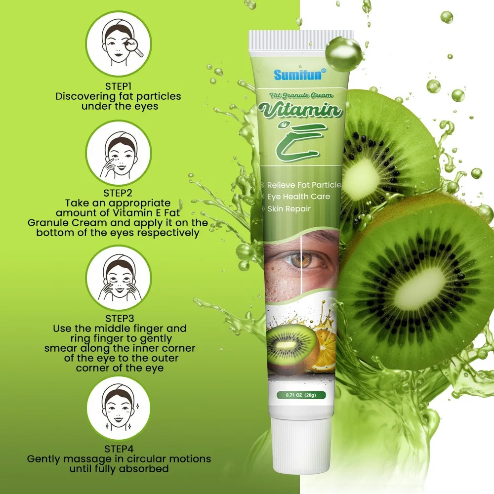 Fat Granules Remover Eye Cream Effective Remove Fat Granules Puffiness Anti-Particles Milia Remover Product Repair Eye Skin Care