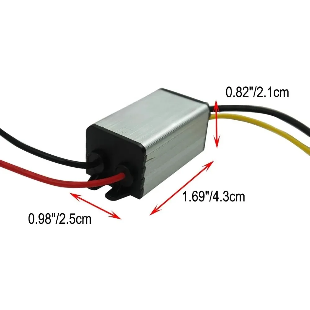 DC/DC Converter Regulator 12V24V To 6V 5A IP68 Waterproof High Efficiency 5 Safety Protections Fits 6V Appliances Aluminum Shell