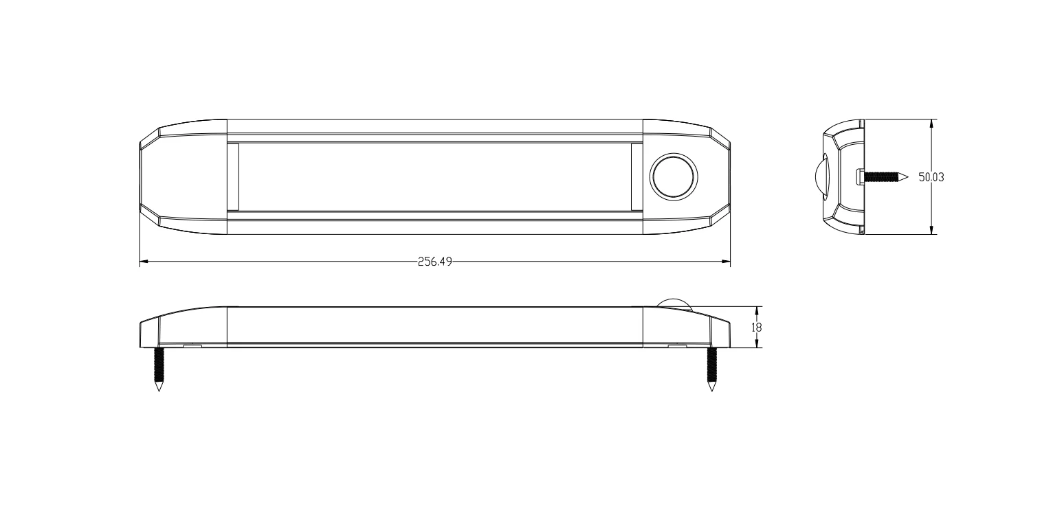 RV LED Ceiling Dome Interior Linear Light LED Strip Interior Light Bar For Trailer Camper Boat LED Interior Strip Light