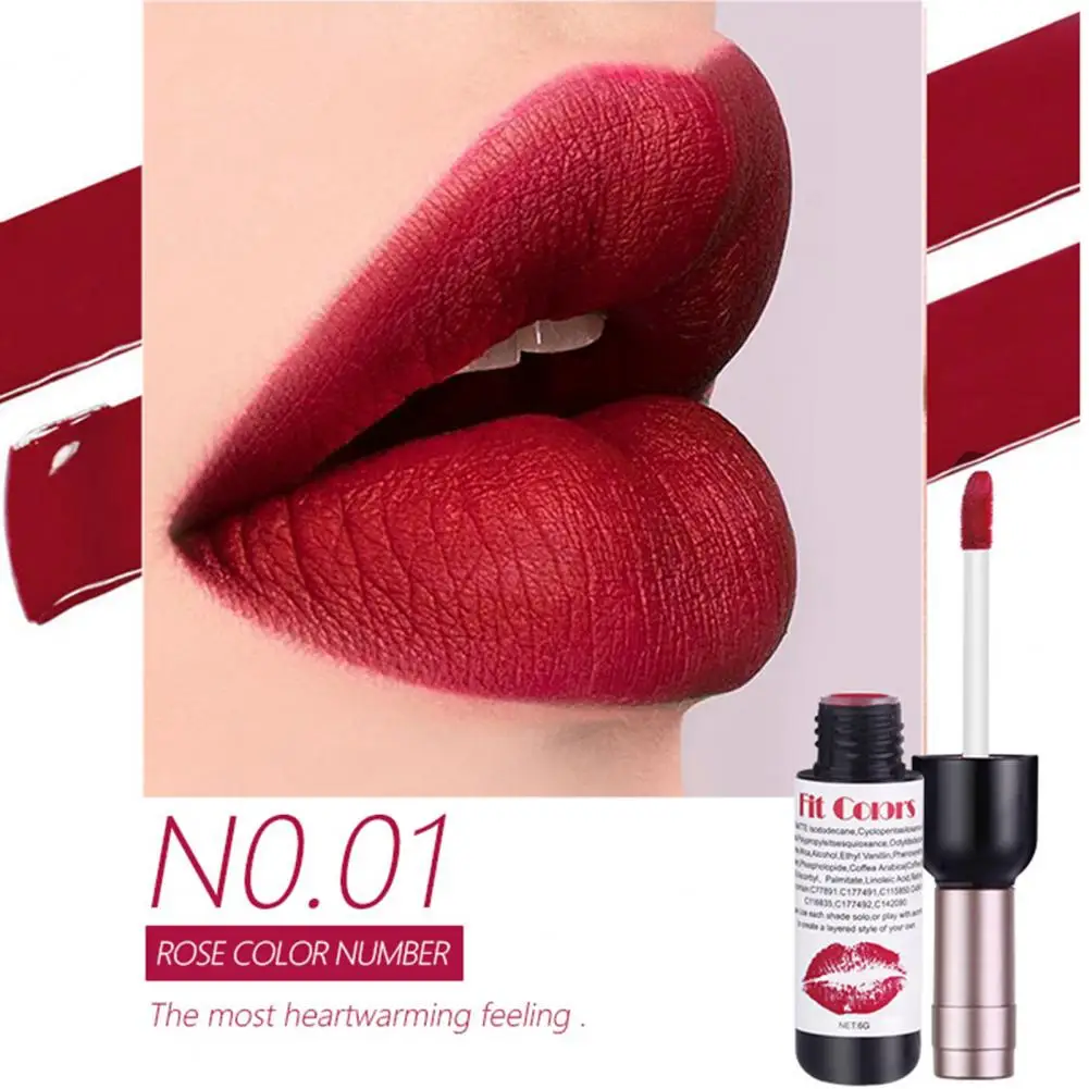 6g  Lipstick Fashion Wine Bottle Makeup Lip Gloss Rich Color Makeup Lip Gloss  Beauty Cosmetic Lip Gloss for Women