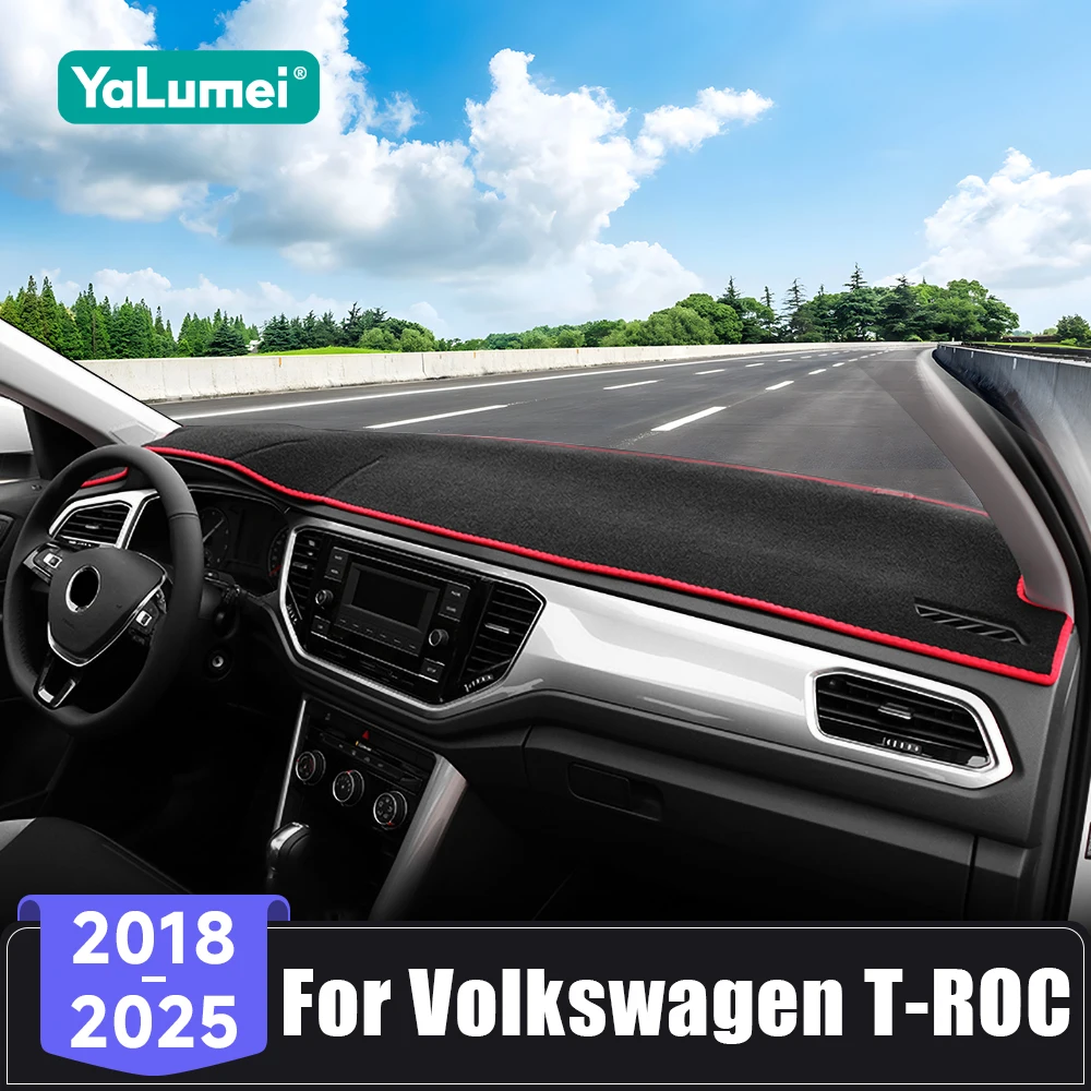 Für Volkswagen VW T-ROC TROC 2018 2019 2020 2021 2022 2023 2024 2025 Auto-Armaturenbrett Anti-UV-Abdeckung Sonnenschutzmatte Lichtschutzmatte