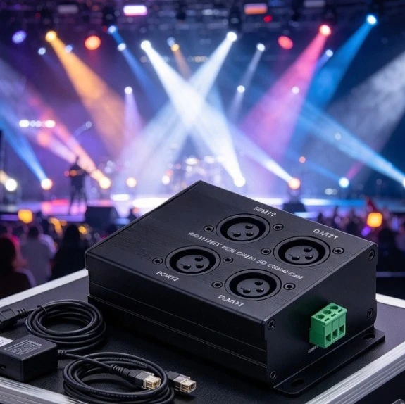 SL04 Super Stage Lighting Controller DMX512 Built-in 54 RGB Effects Support ARTNET sACN Protocol