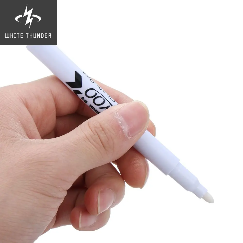 1 PC White Liquid Chalk Pen Chalkboard Markers Writing Pens For Wall Sticker Glass Kitchen Jar Removable En-friendly Mark Pen