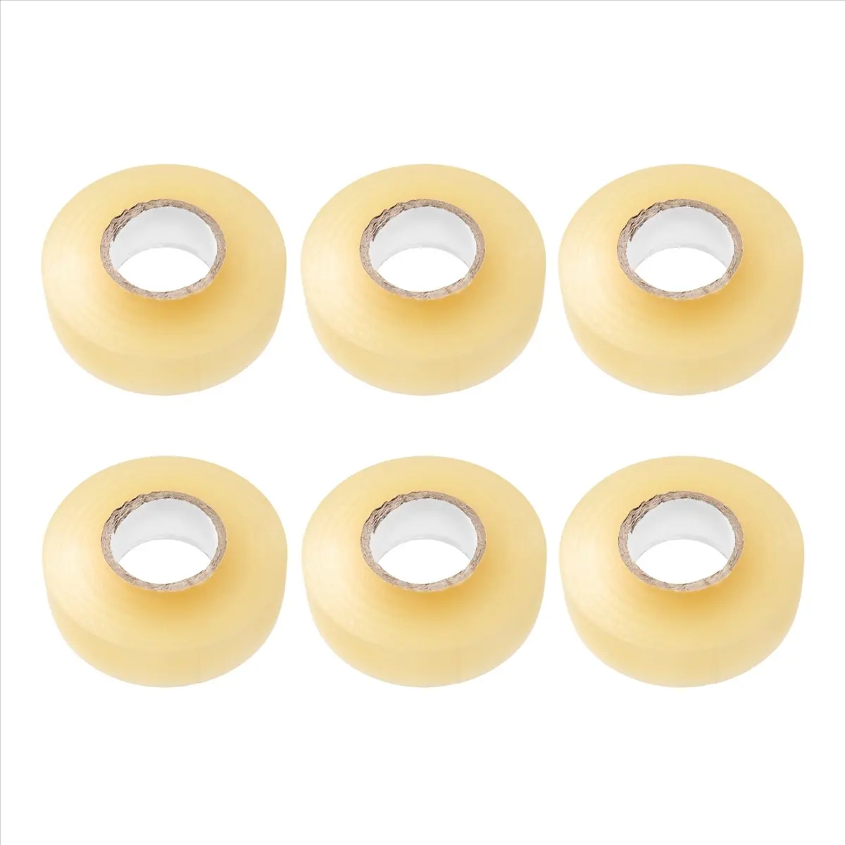 ABME New 6 Pack Clear Hockey Tape Multipurpose Tape Roll Shin Pad Sock Tape Roll Sports Gear 2.4cmx28M Hockey Sports Gifts