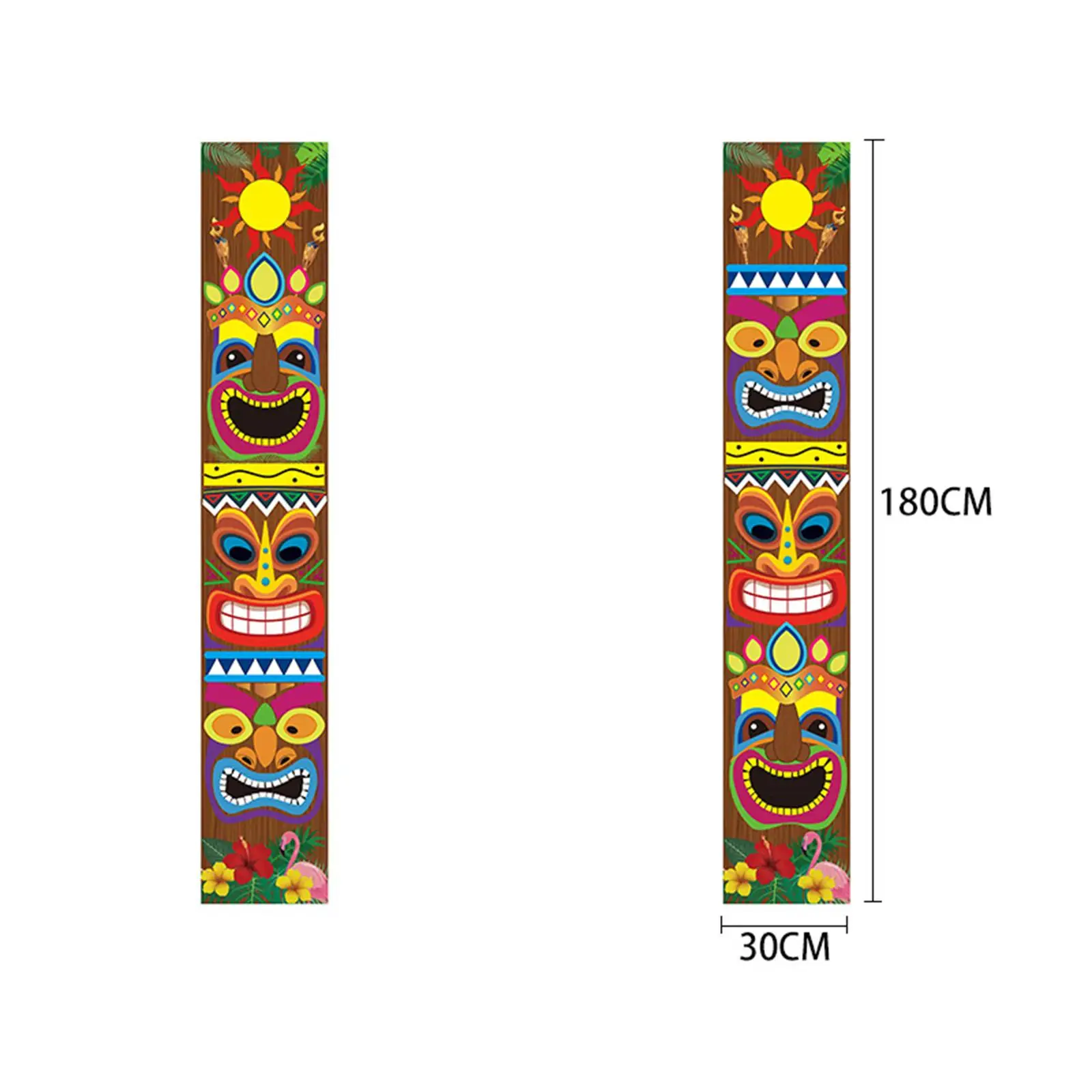 Vibrant Floral Door Sign Tropical Party Banner Polyester Hanging Decor for Elegant Summer Gathering