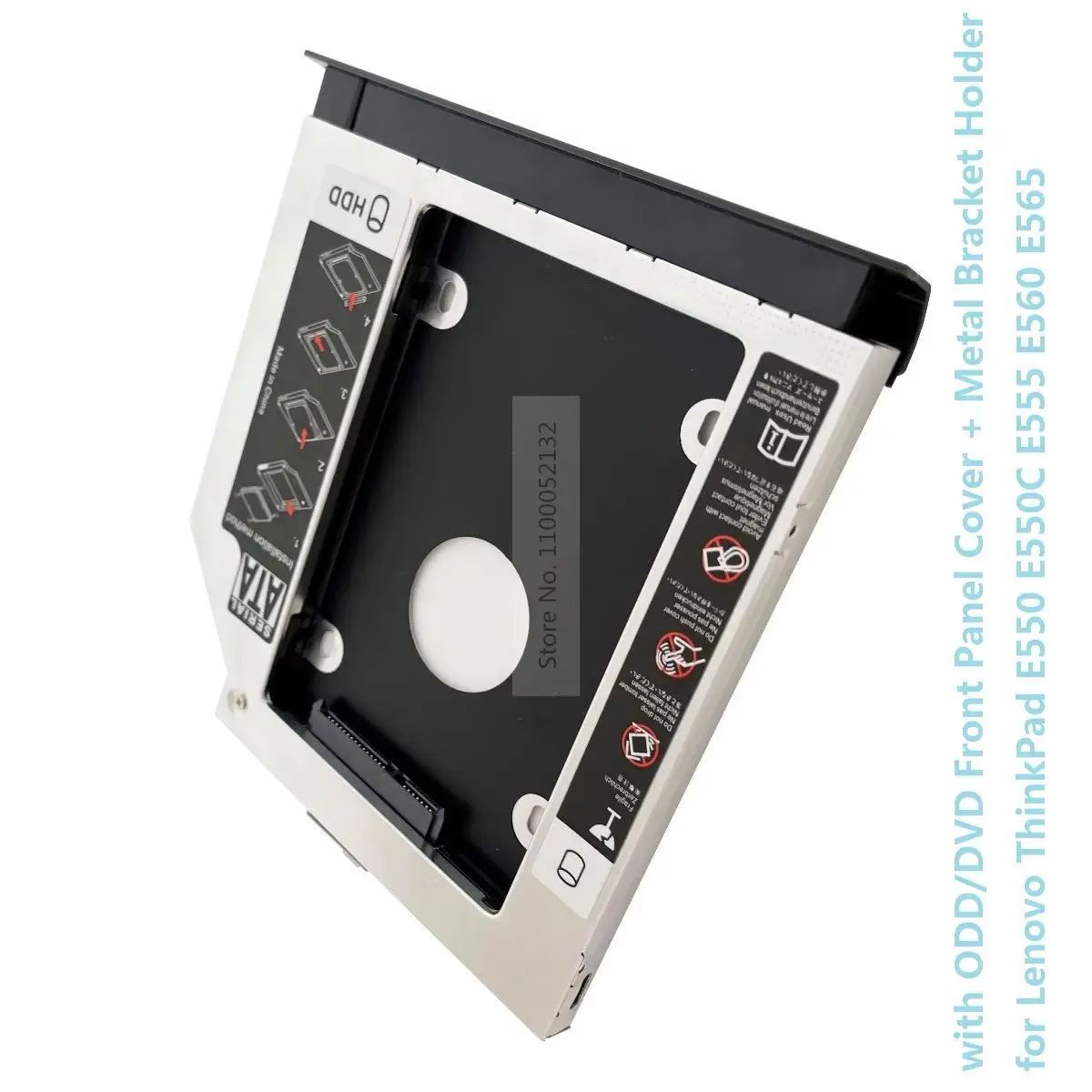 

with Matched Bezel Panel 2nd SSD HDD Hard Drive Optical bay Caddy Frame Bracket for Lenovo ThinkPad E550 E550C E555 E560 E565