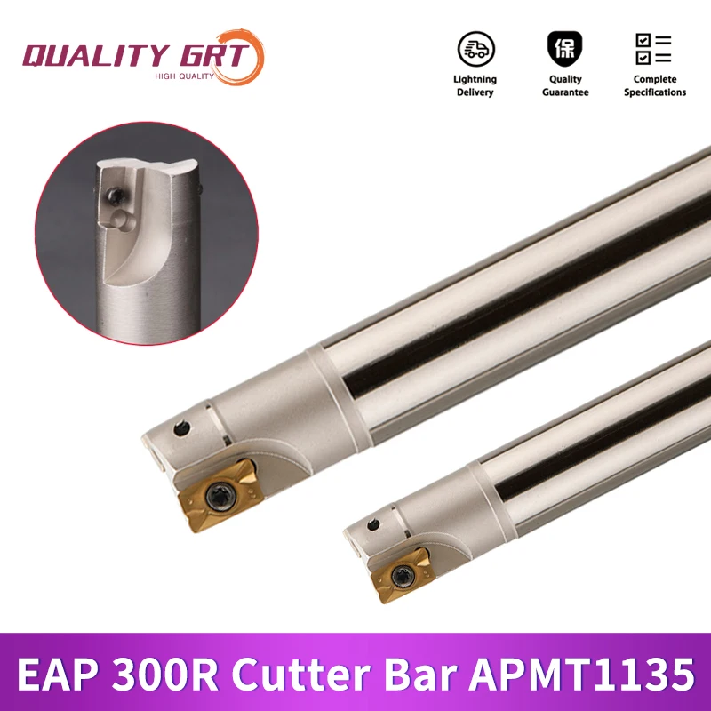 

Q.Grt EAP300R фотоинструменты хвостовик R0.8 CNC обрабатывающий центр прямоугольный плечо APMT1135 вставка Концевая фреза резак