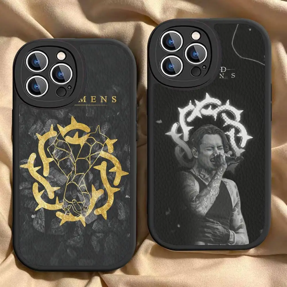 

Rock Band B-Bad O-Omens Phone Case For IPhone 16 15 14 13 12 11 Pro Max Plus Mini Leather Cover