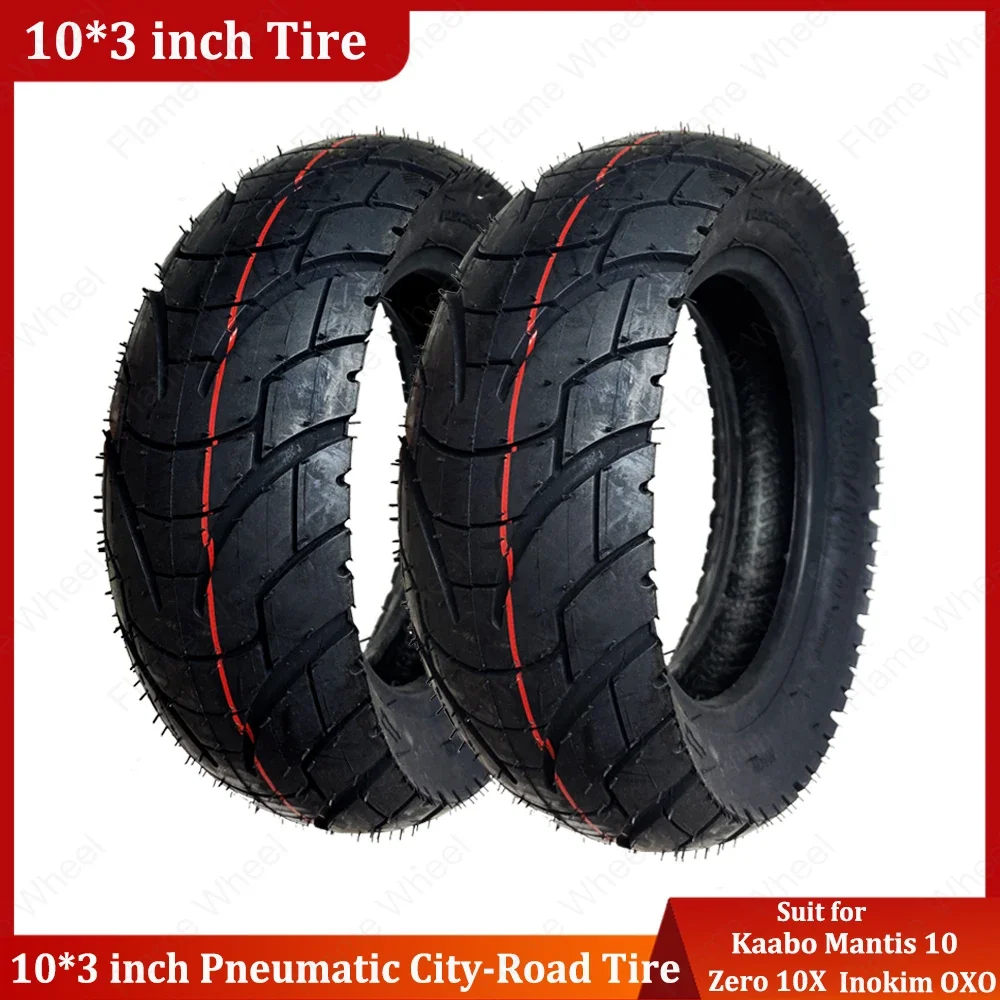 10*3inch City-Road Pneumatic Tire Suit for Zero 10X Kaabo Mantis 10 Blade 10 Inokim OXO Electric Scooter