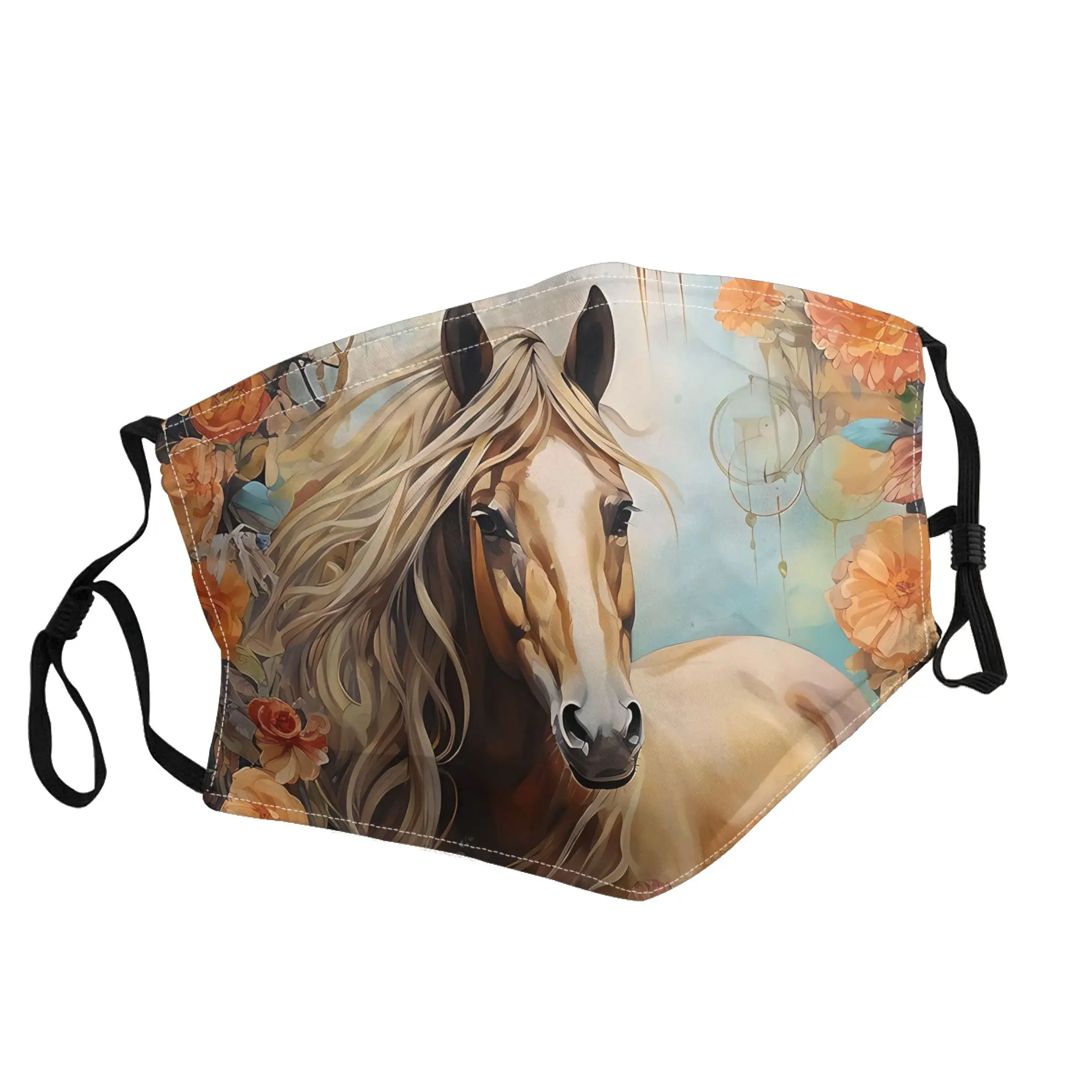 

Galloping Horses Running Horse Mask Unisex Outdoor Fashion Printed