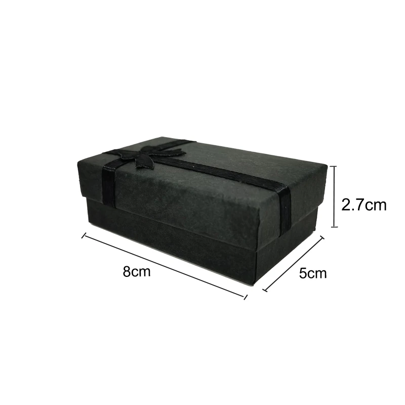 12 Stück/Set Ring- und Halsketten-Set in verschiedenen Farben, Schmuckbox, Halsketten-Etui, Ohrringhalter, 5*8 cm, Geschenkverpackung – Detail 11