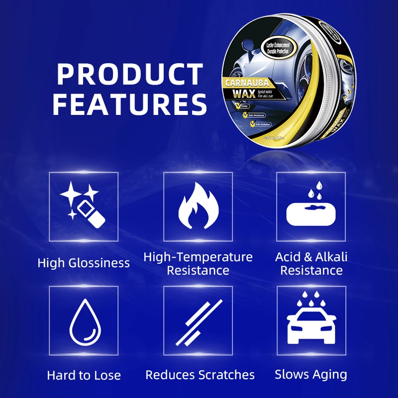 Car Wax Crystal Plating Set Hard Glossy Wax Layer Covering Paint Surface Coating Formula Waterproof Film Car Polish