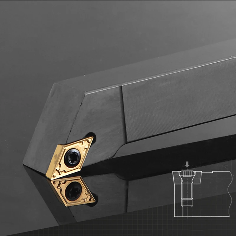 KaKarot External Turning Tool SDJCR/L SDJCR1212H11 SDJCL1212H11 SDJCR16 Tool Holder DCMT11 Carbide Insert Lathe Cutting Tool Set