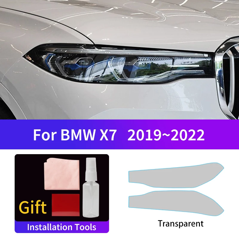 

Suitable for BMW X7 2019~2022 car headlight fog tail light film,Color changing film protective stickers