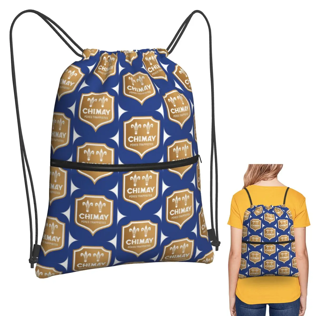 

Рюкзаки с логотипом Chimay, модные портативные сумки на шнурке, спортивная сумка, сумки для книг для мужчин и женщин, студентов