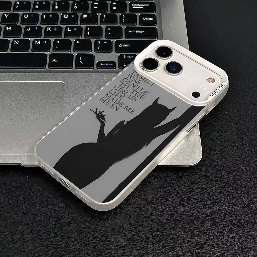 1 قطعة قسم الشعراء المستذن كلمات الموضة IMD اللون الفضي شل آيفون 17 الهواء 16 15 14 13 12 11 زائد برو ماكس زائد