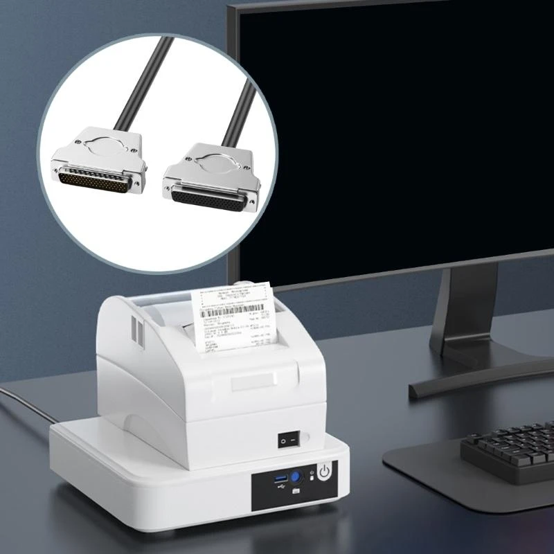 Fast Speed DB78 Male To Female Connection Cable 0.5-30m For Printer Engraving Machines And Scanners