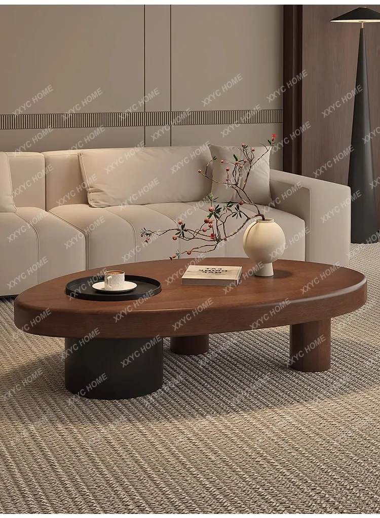 

Coffee Table Storage Cozy Retro Coffee Table Textured Warm Stolik Kawowy Living Room Furniture