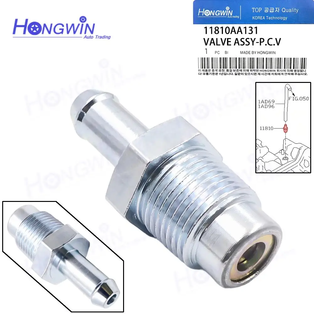 1/5PCS 11810AA130 Positive Crankcase Ventilation PCV Valve 11810AA131 For Subaru Outback and Legacy 25B NON TURBO IMPREZA 20B
