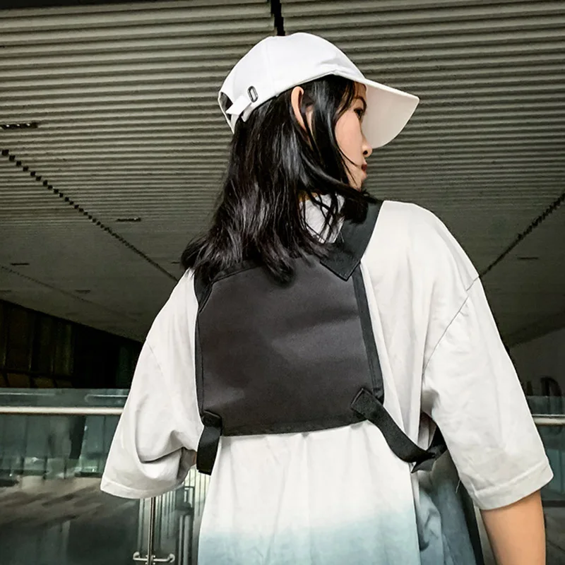 Lightweight Running Vest Backpack Outdoor Cycling Bag Unisex Hiking Marathon Chest Rig Bag Storage Pocket Woman Sports Chest Bag
