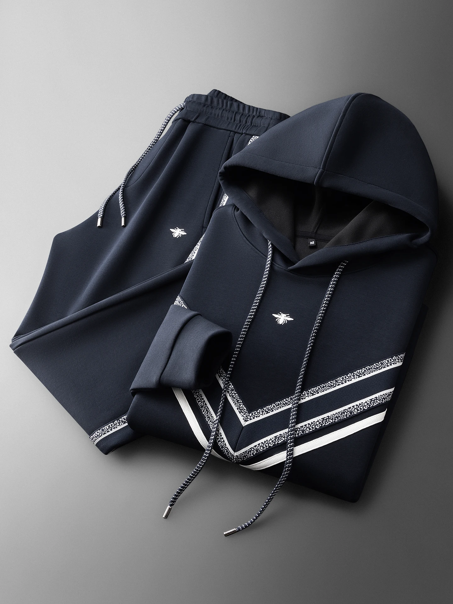 

Модный комплект из двух предметов: худи и брюки из вельвета и хлопка в стиле джангл, с цветовыми блоками, для мужчин, повседневная спортивная одежда