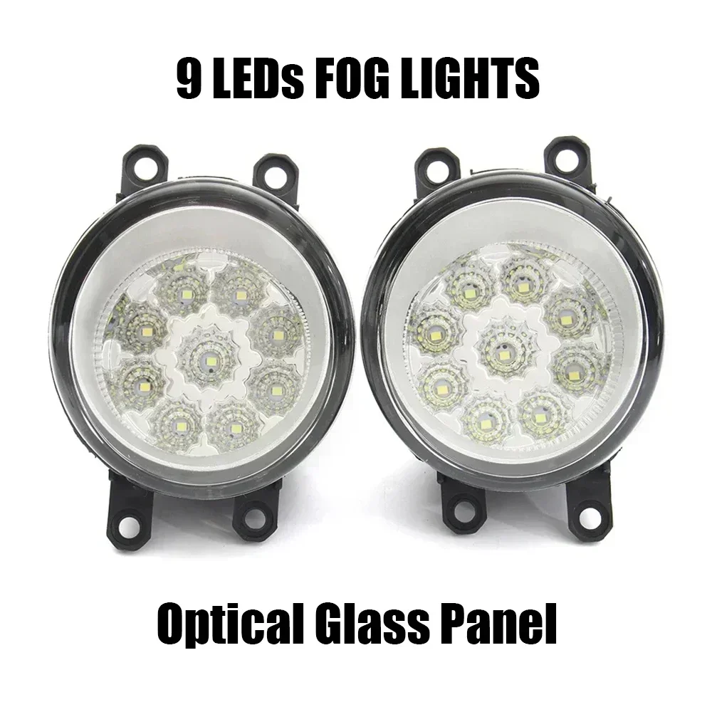 Upgrade Led Fog Lights Assembly DRL for Toyota Vitz Yaris Hatchback 2006 2007 2008 2009 2010 2011 Car PTF Daytime Running Light