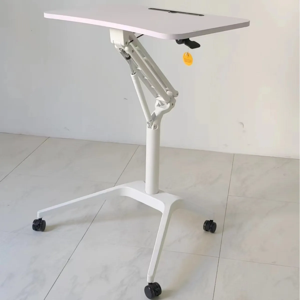 Mesa de ajuste de elevação pneumática, computador de escritório, notebook, levantamento inteligente