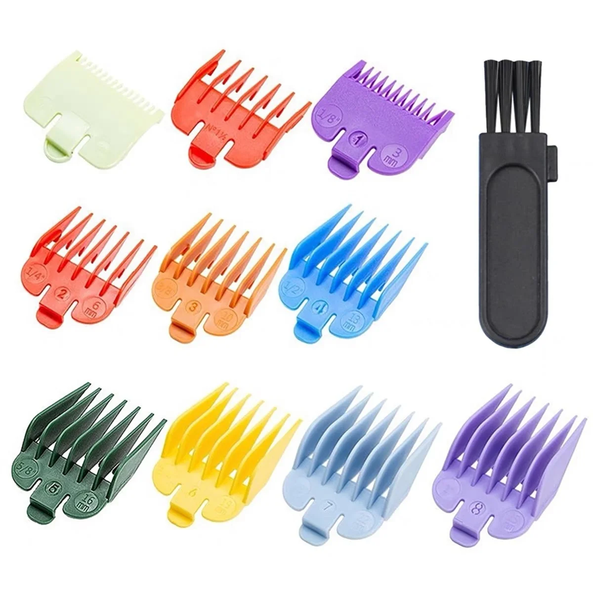 BABZ Clipper Guards Set for Most Wahl Clippers Caliper Comb Limit Positioning Comb Replacement 1/16 to 1 Inch Hair Clipper