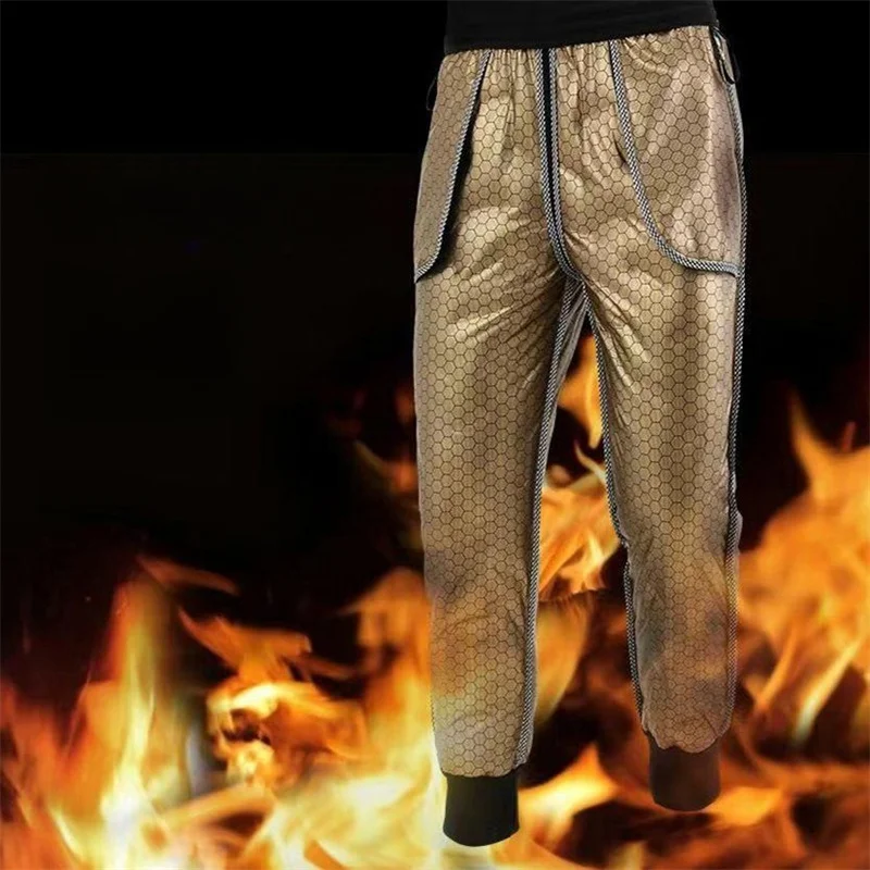 Women's Autumn Winter New High Waist Down Cotton Pants Fashion Simple Solid Large Size Thickened Loose Casual Slimming Pants