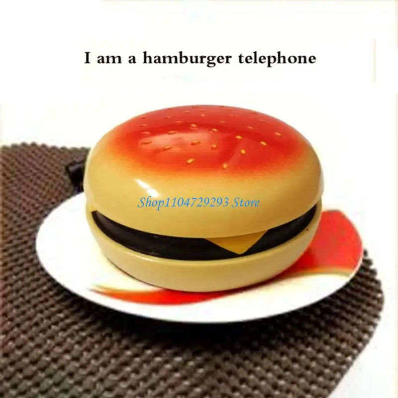 Hamburger Telephone Wire Landline Phone Home Decoration Landline Telephone