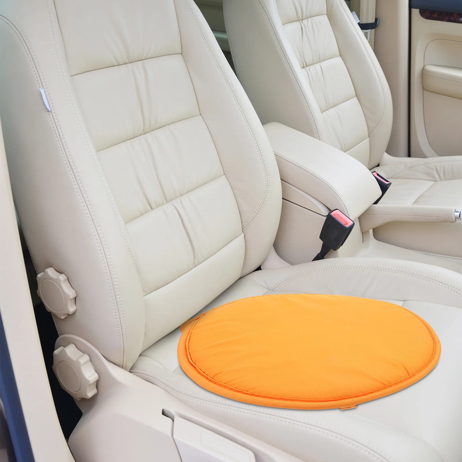 

Round Seat Cushion 30Cm Orange Thickened Sponge For Home Office Restaurant Chair Decor Chair Seat Cushion For Sofa Bed