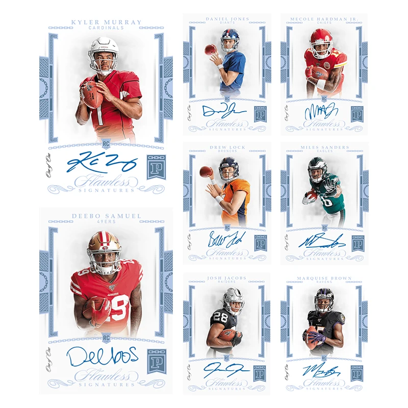 

NFL 2019, Panini Flawless Football, сделай сам, домашний кийлер Мюррей, Deeobo Samuel Daniel Jones Drew Lock, коллекция карт, игрушки в подарок