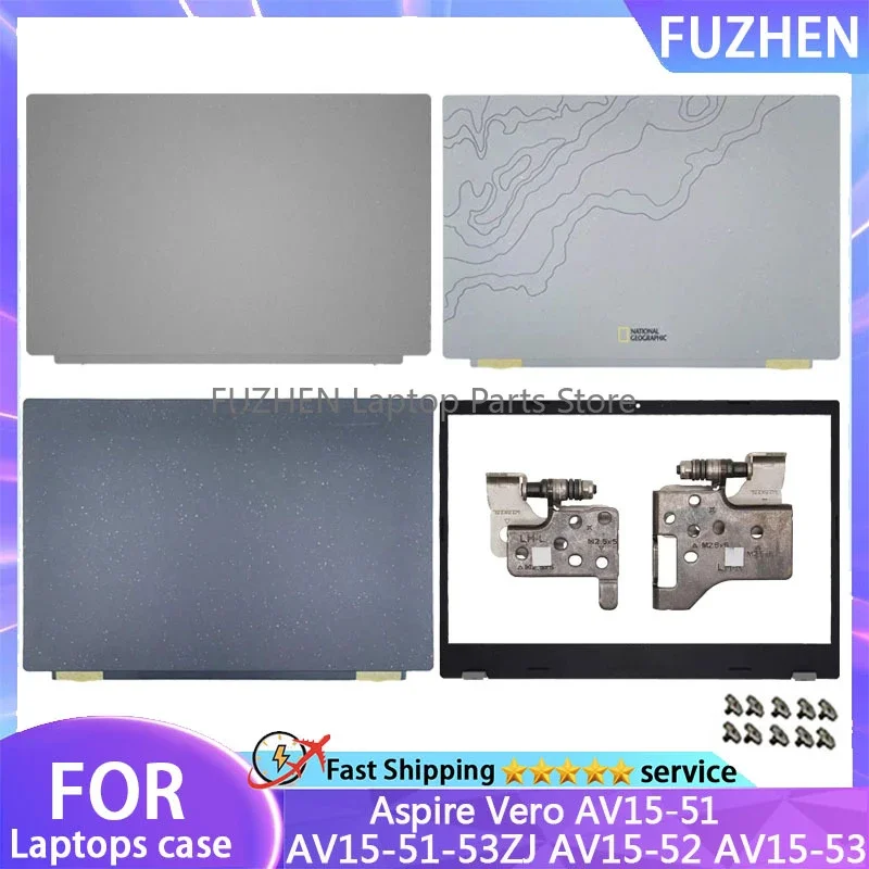 

New For Acer Aspire Vero AV15-51 AV15-51-53ZJ AV15-52 AV15-53 Replacement Laptop LCD Back Cover/Front Bezel/Hinges