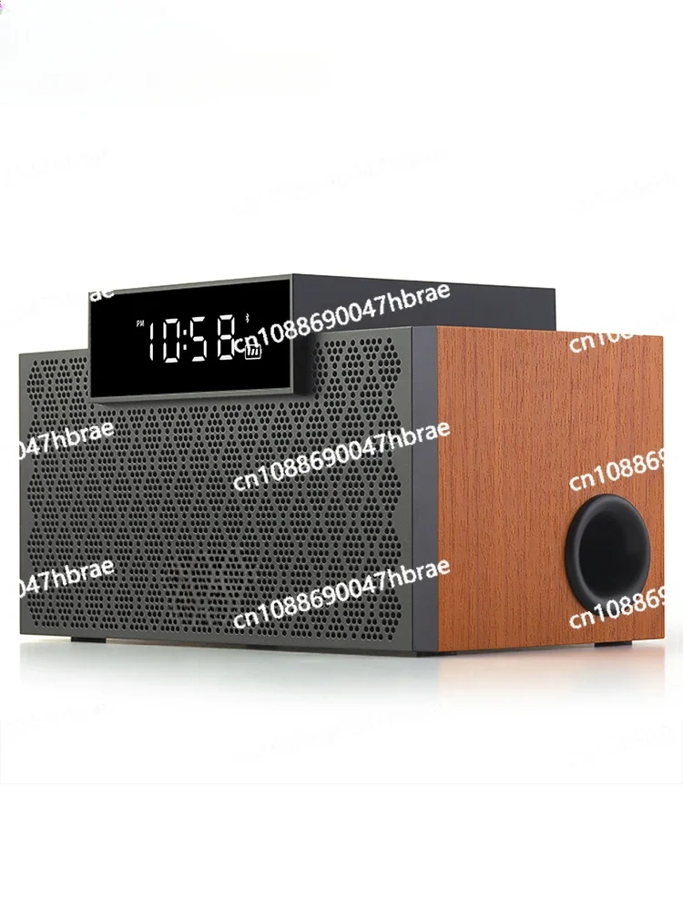 Bluetooth Speaker Mini Portable Wireless Subwoofer Alarm Clock Desktop Audio