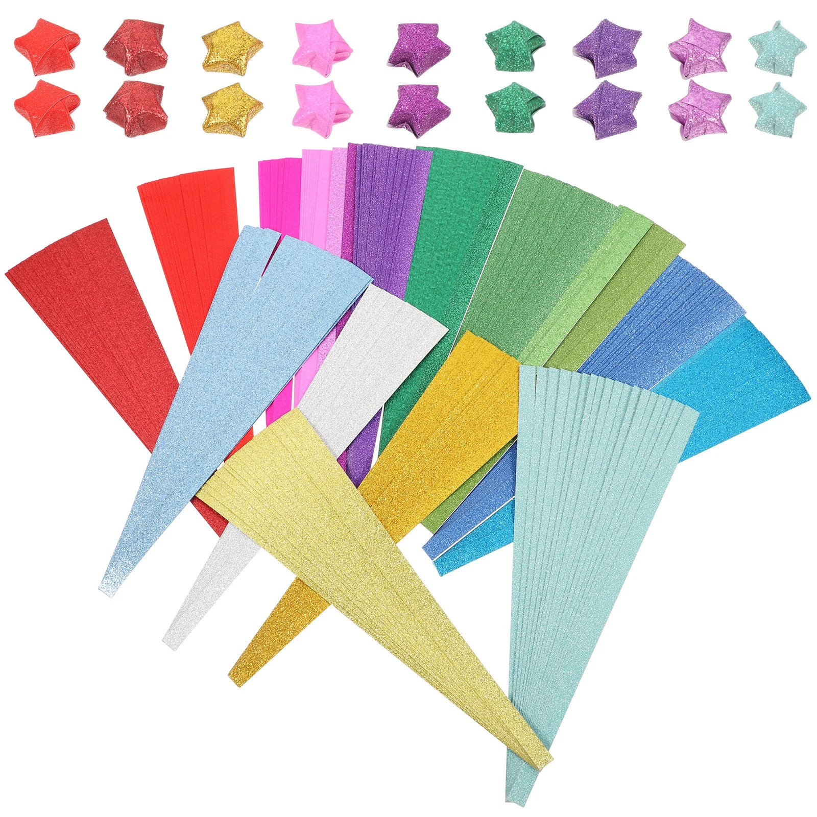 720 ورقة من ورق أوريغامي ستار اللامع القابل للطي للحرف اليدوية وسجل القصاصات الورقية الملونة لوازم فنية #6