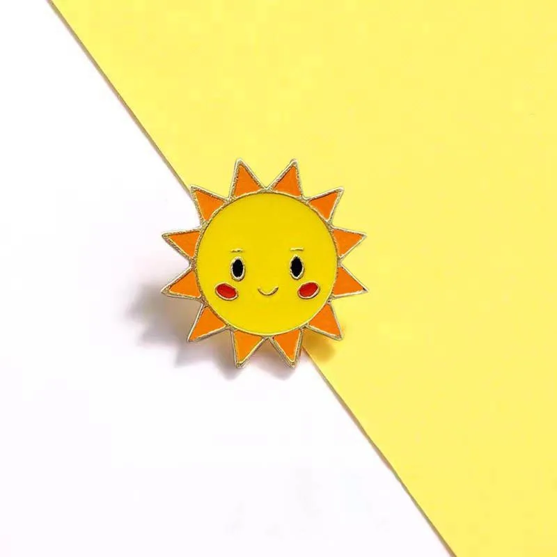 타이 온리 유 더 시리즈 링옴 코스프레 배지 귀여운 에나멜 달 태양 브로치 라펠 핀 가방 코스튬 액세서리 쥬얼리 선물 소품