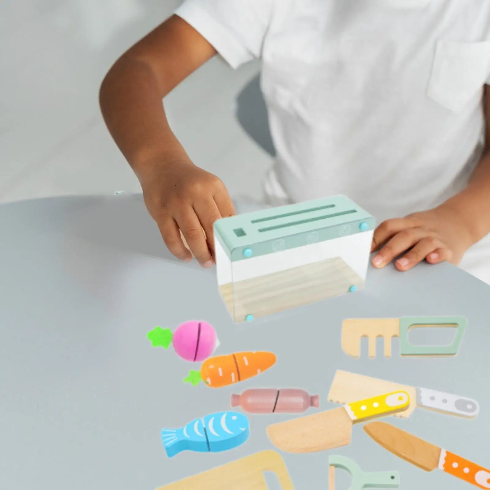 Ensemble de couteaux pour enfants, jouets de cuisine, compétences motrices fines, outils de cuisine pour tout-petits, jouets de cuisine réels pour anniversaire, vacances pour enfants