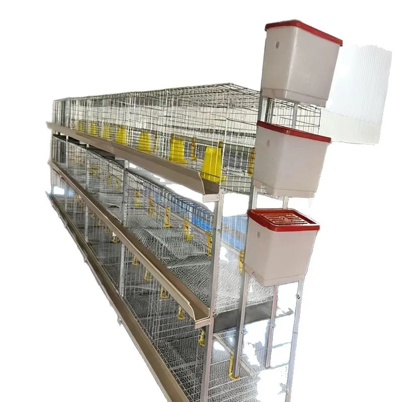 Dung tray vertical broiler three-layer four-layer breeding animal husbandry broiler cage
