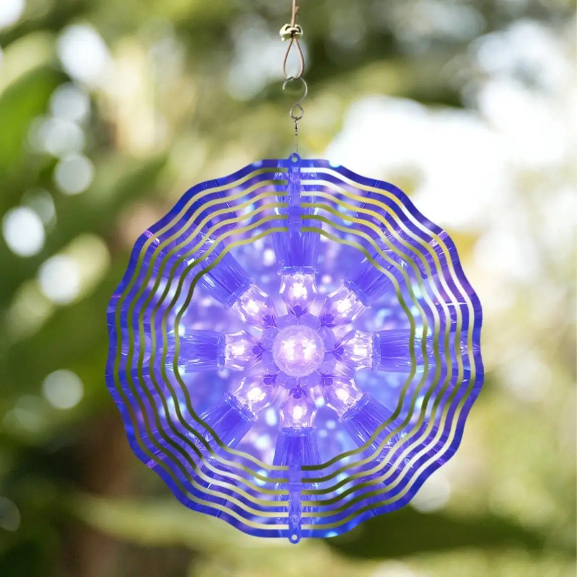 CIFBUY Wind Chime Dreamy Theme Rotating 360 Hook Outdoor Garden Decor Elegant Melody Yard Ornament Hanging Art Sculpture