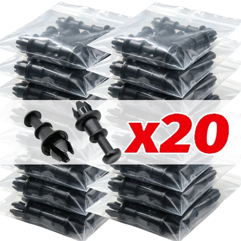 Car Retainer Clips Door Interior Trim Liner 4-20pcs Fixed Buckle Clamp Black Vehicle Trunk Luggage Cargo Rack Hook Fastener