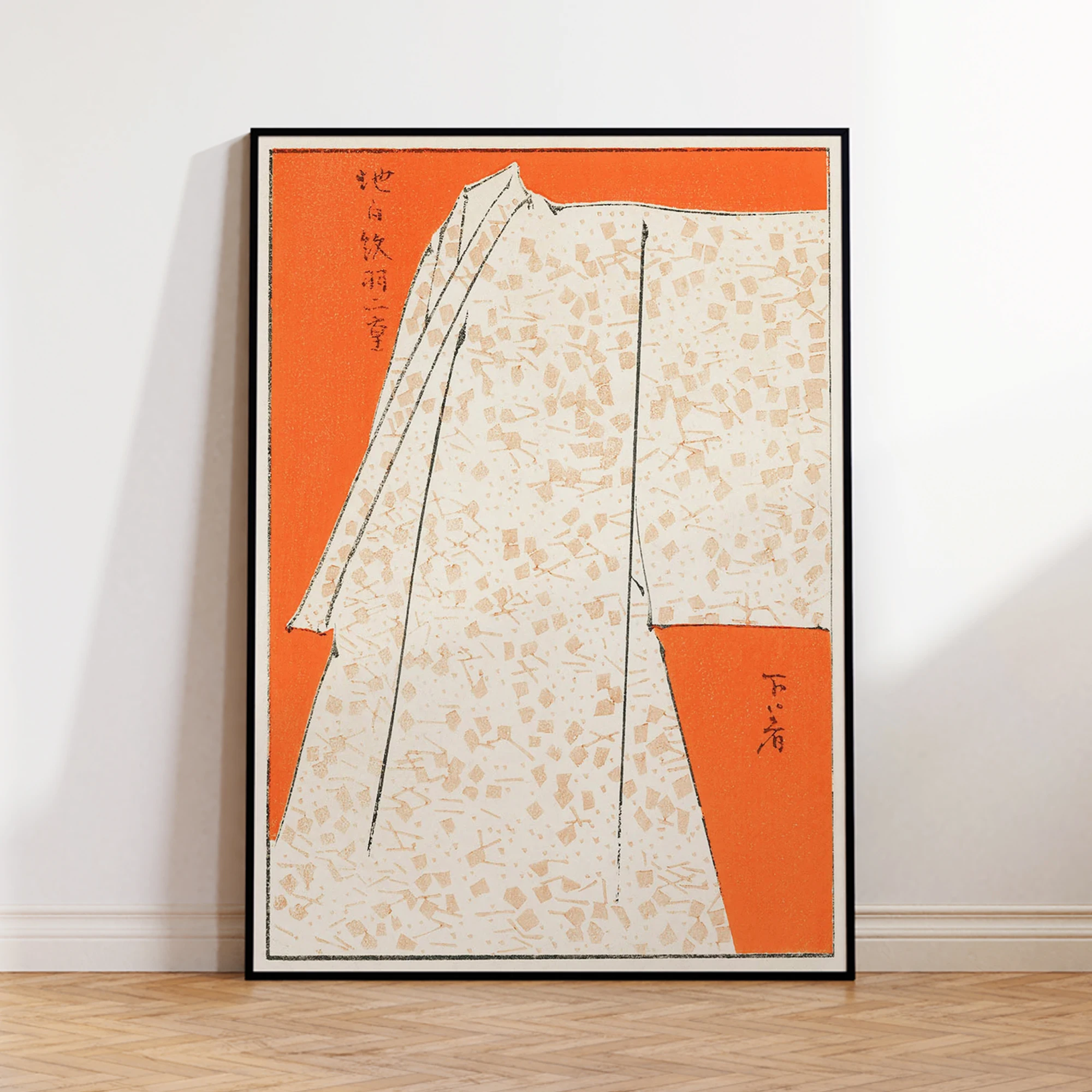 Home Decor Japanese - มินิมอลลิสต์สีส้มญี่ปุ่นวาตานาเบะศิลปะบนกำแพงพิมพ์ภาพวาดบนผืนผ้าใบโปสเตอร์ภาพสำหรับห้องนั่งเล่น, ห้องนอนตกแต่งบ้าน