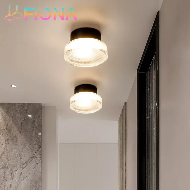 Lámpara de pared redonda moderna, aplique LED de acrílico para pared, sala de estar, Aisel, pasillo, dormitorio, baño, decoración del hogar,